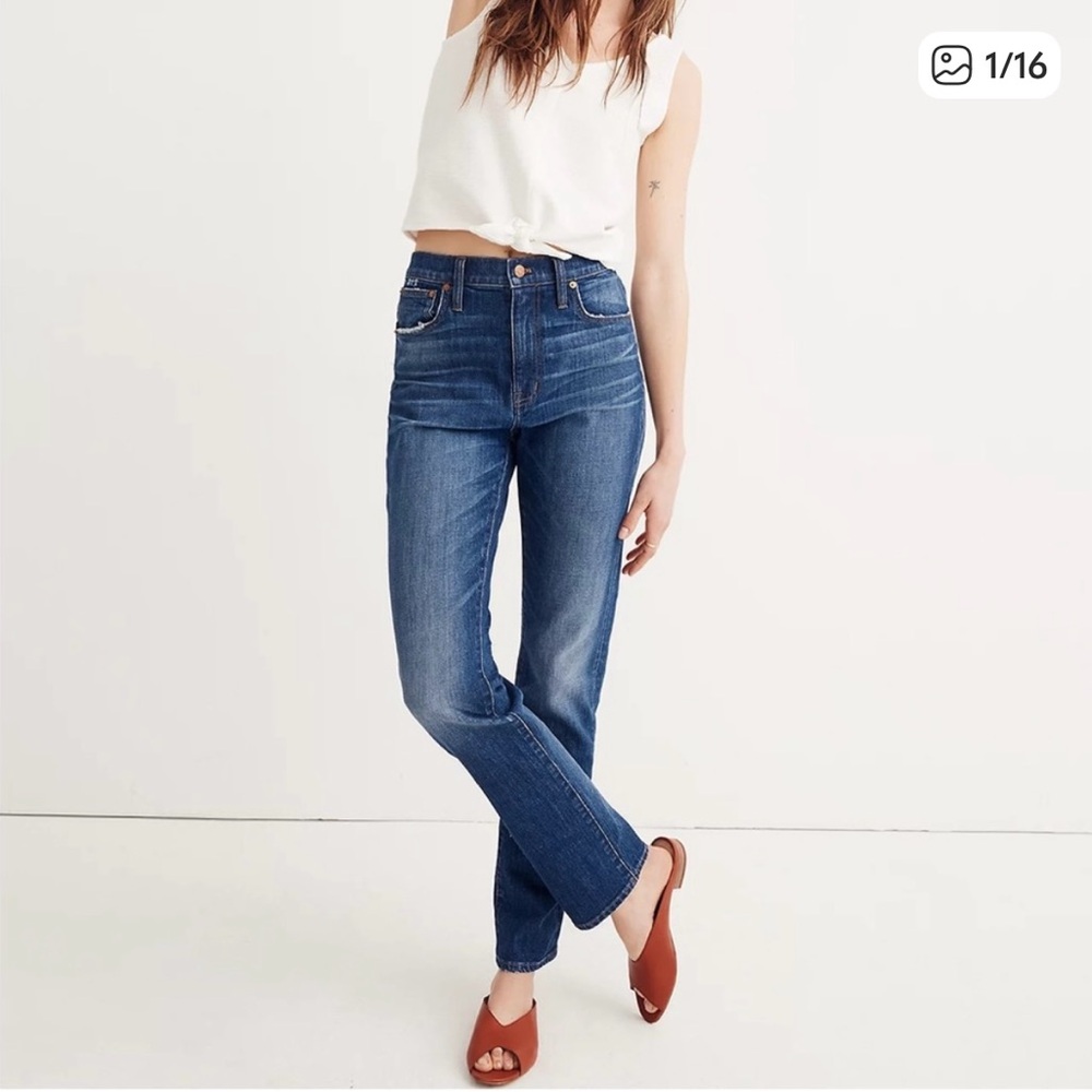 Madewell High-Rise Slim BoyJean (Size 25T)